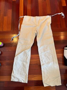 Ringrose Light Beige Drawstring Wide-Leg Pants